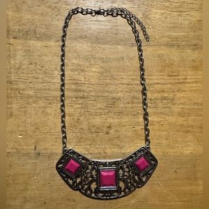 Fashion Statement Silver Tone Necklace